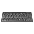 Assmann Electronic - Clavier pour consoles TFT noir, câble, version britannique