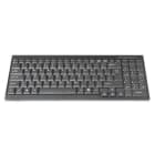Assmann Electronic - Clavier pour consoles TFT noir, câble, version britannique