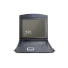 Assmann Electronic - Console modulaire TFT 17" (43,2cm), 1-Port KVM & Touchpad, clavier CH bleu