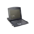 Assmann Electronic - Console TFT 17" (43,2cm), KVM 8 ports CAT 5 & Touchpad, clavier US, noir