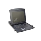 Assmann Electronic - Console TFT 17" (43,2cm), KVM 16 ports CAT 5 & Touchpad, clavier IT, noir