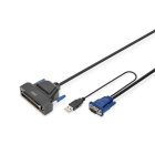 Assmann Electronic - Commutateur clavier-vidéo-souris modulaire, port unique