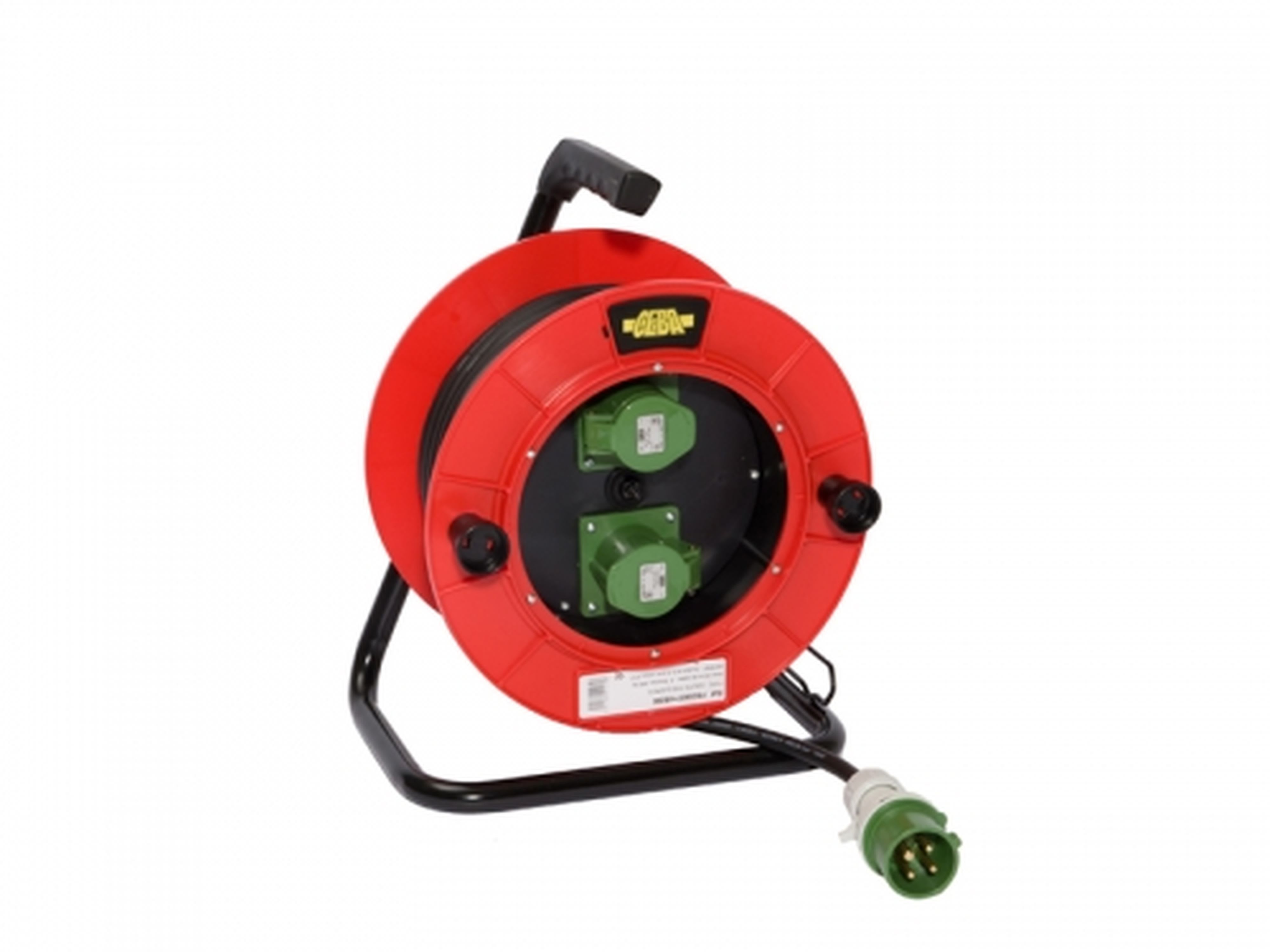 CEBA - Enrouleur avec prises P17 - 200 Hz - 4 broches HF - 20m de câble HO7RNF 4G2,5