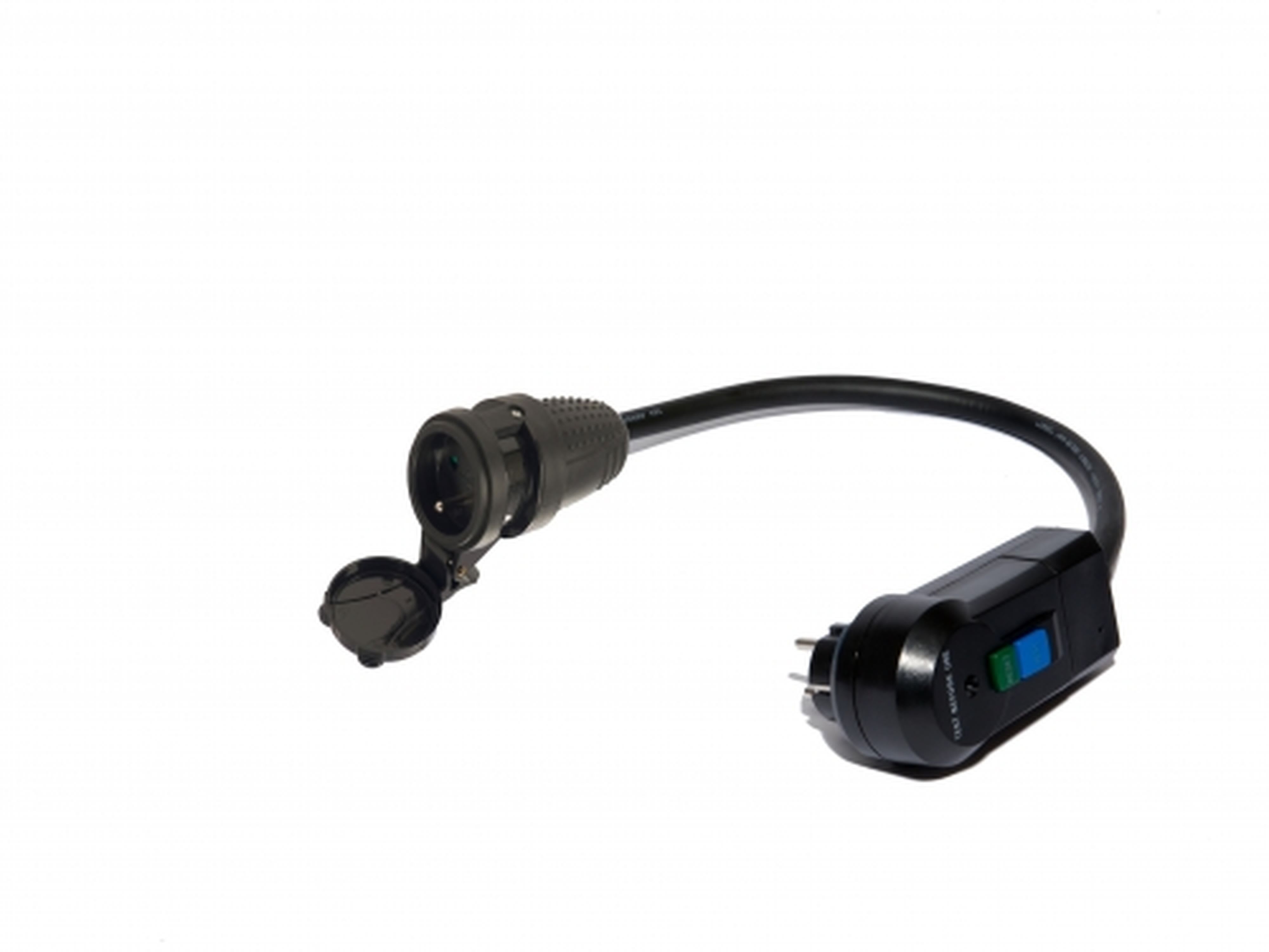CEBA - Fiche disjoncteur différentielle 30mA NF 16A 250V - femelle NF - 0,5m H07