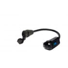 CEBA - Fiche disjoncteur différentielle 30mA NF 16A 250V - femelle NF - 0,5m H07