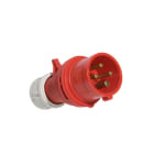 CEBA - Fiche mâle 415V - 3P+T - 32A - norme CEE 17 - caoutchouc dur - IP44