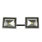 CEBA - Rampe de 2 têtes LED 50W avec support - 10m de câble H07RNF 3G1,5 avec une fiche
