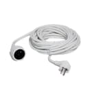 CEBA - Prolongateur domestique blanc NF - 5m de câble H05VVF 3G1,5 16A 250V