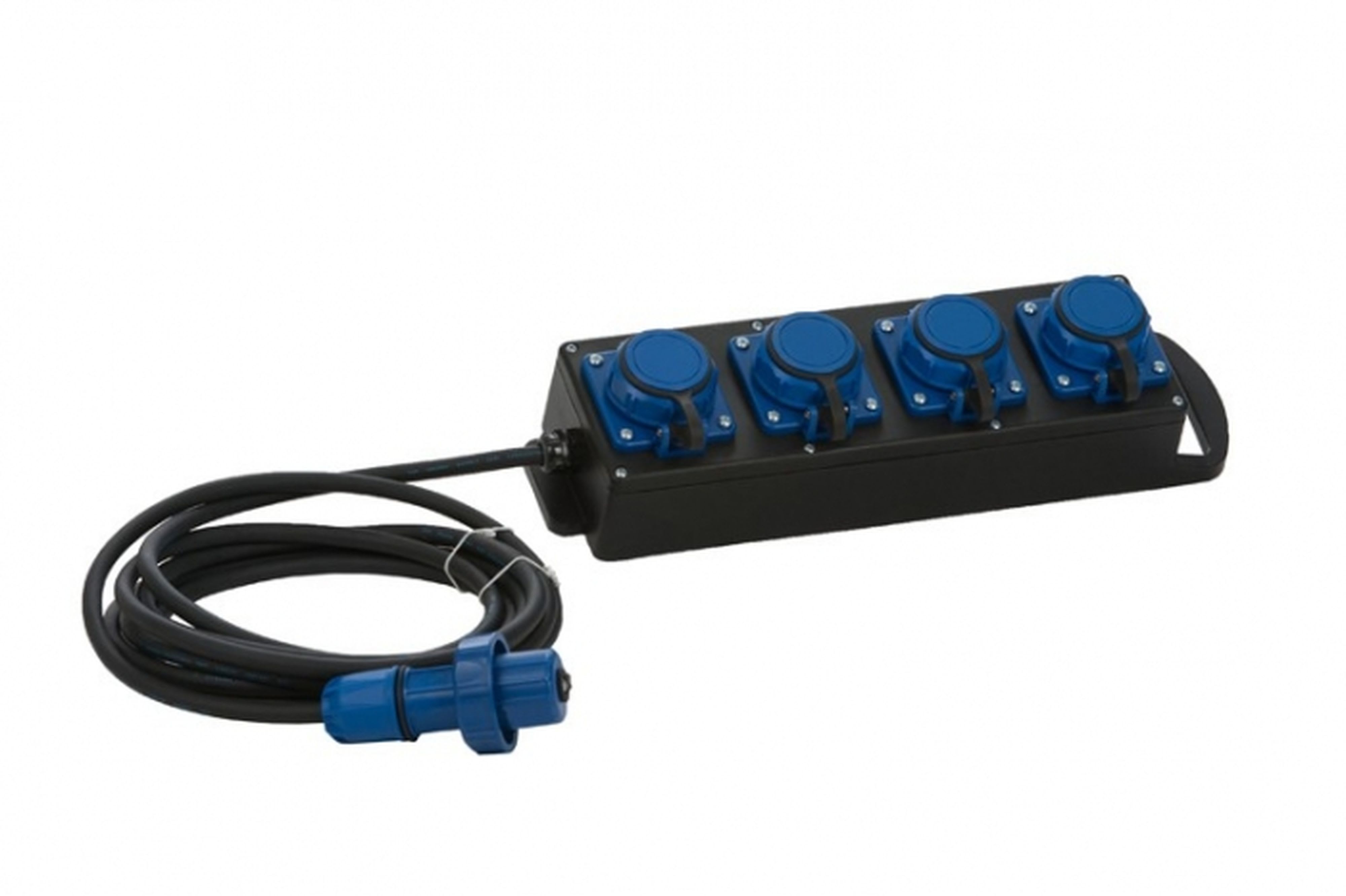 CEBA - Bloc de distribution à 3 prises à clapet 250V NF IP66-IP68 - 5m H07RNF 3G2,5