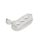 CEBA - Bloc 3 prises domestique blanc - 1,5m de câble HO5VVF 3G1 - IP20