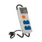 CEBA - Coffret de chantier 4 prises NF 250V - avec arrêt d'urgence - 2m H07RNF 3G2,5