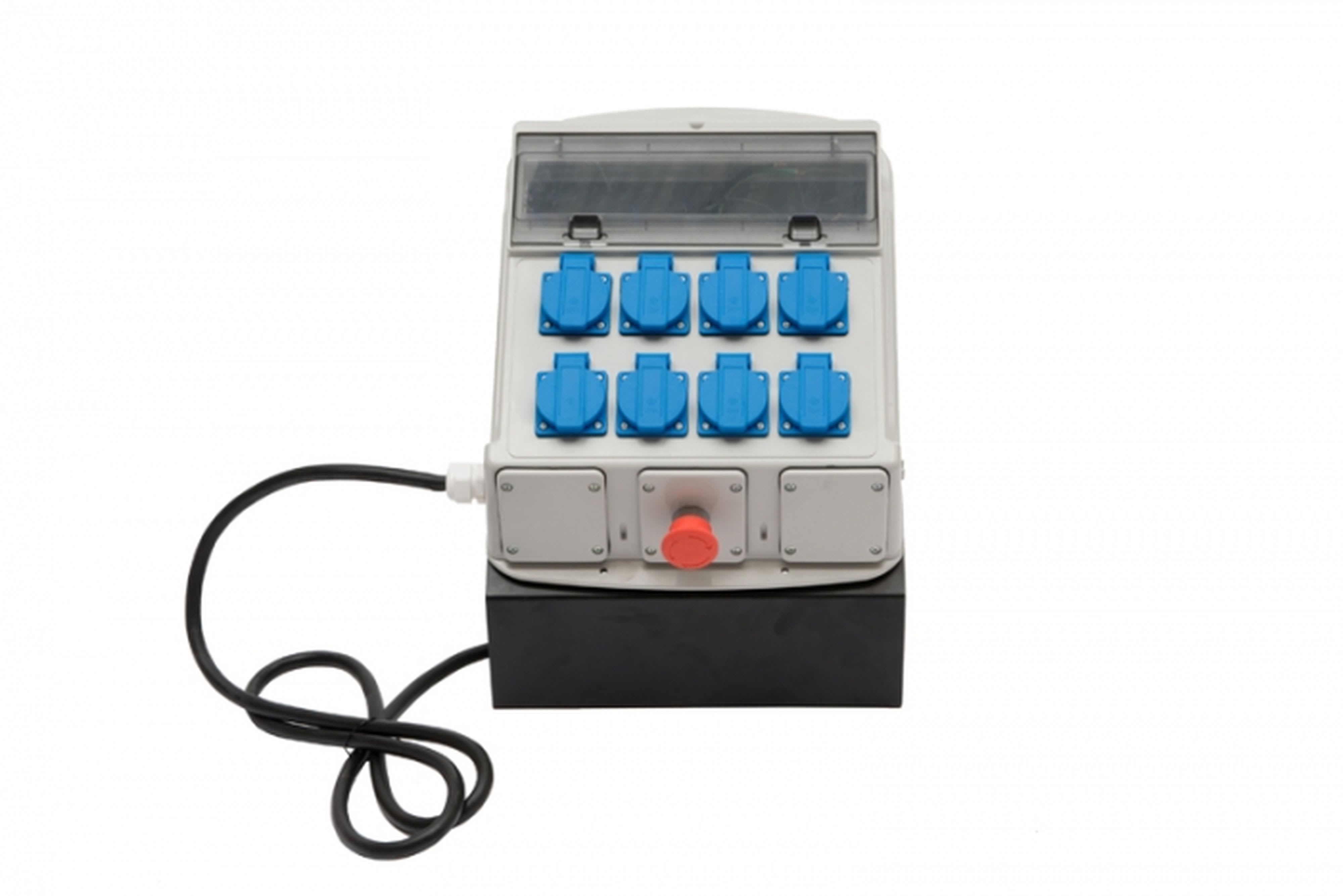 CEBA - Coffret de chantier 8 prises NF 250V - arrêt d'urgence - 2m H07RNF 3G2,5