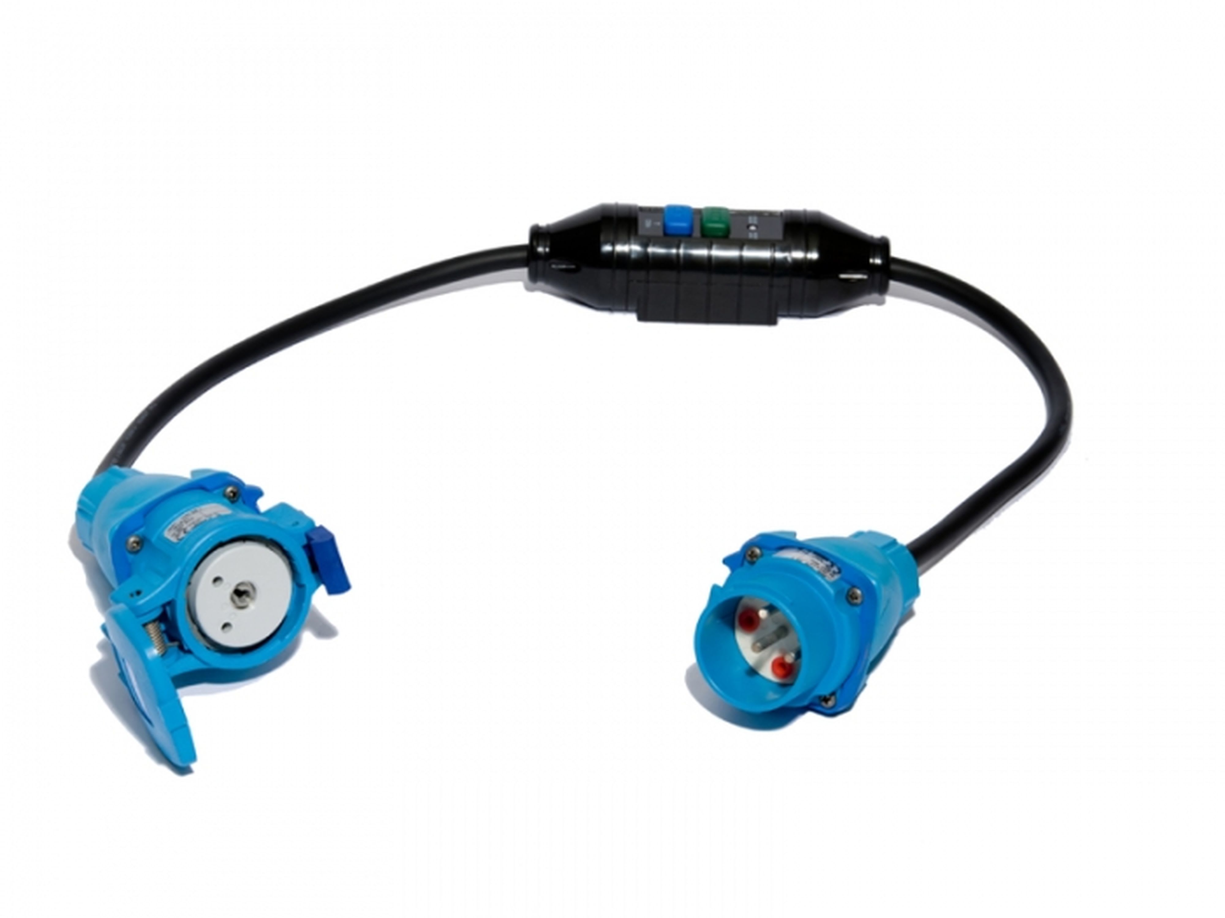 CEBA - Prolongateur muni d'un module différentiel 16A - 30mA / 250V IP55 - 2x0,5m