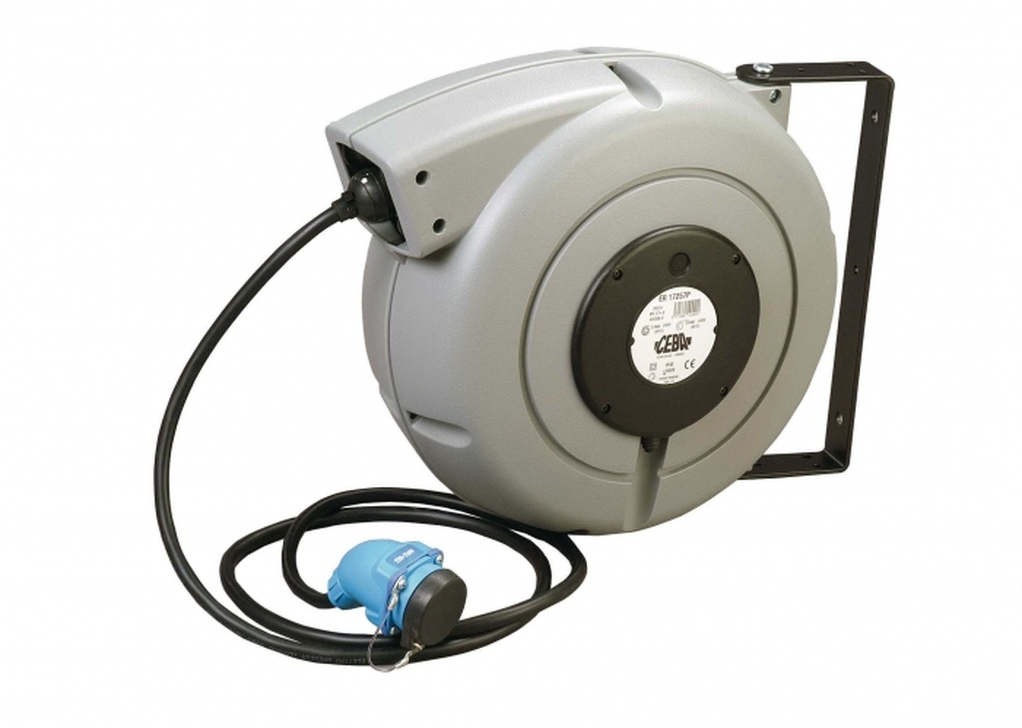 CEBA - Enrouleur à rappel automatique avec 17m + 2m extérieur de câble H07RNF 3G2,5