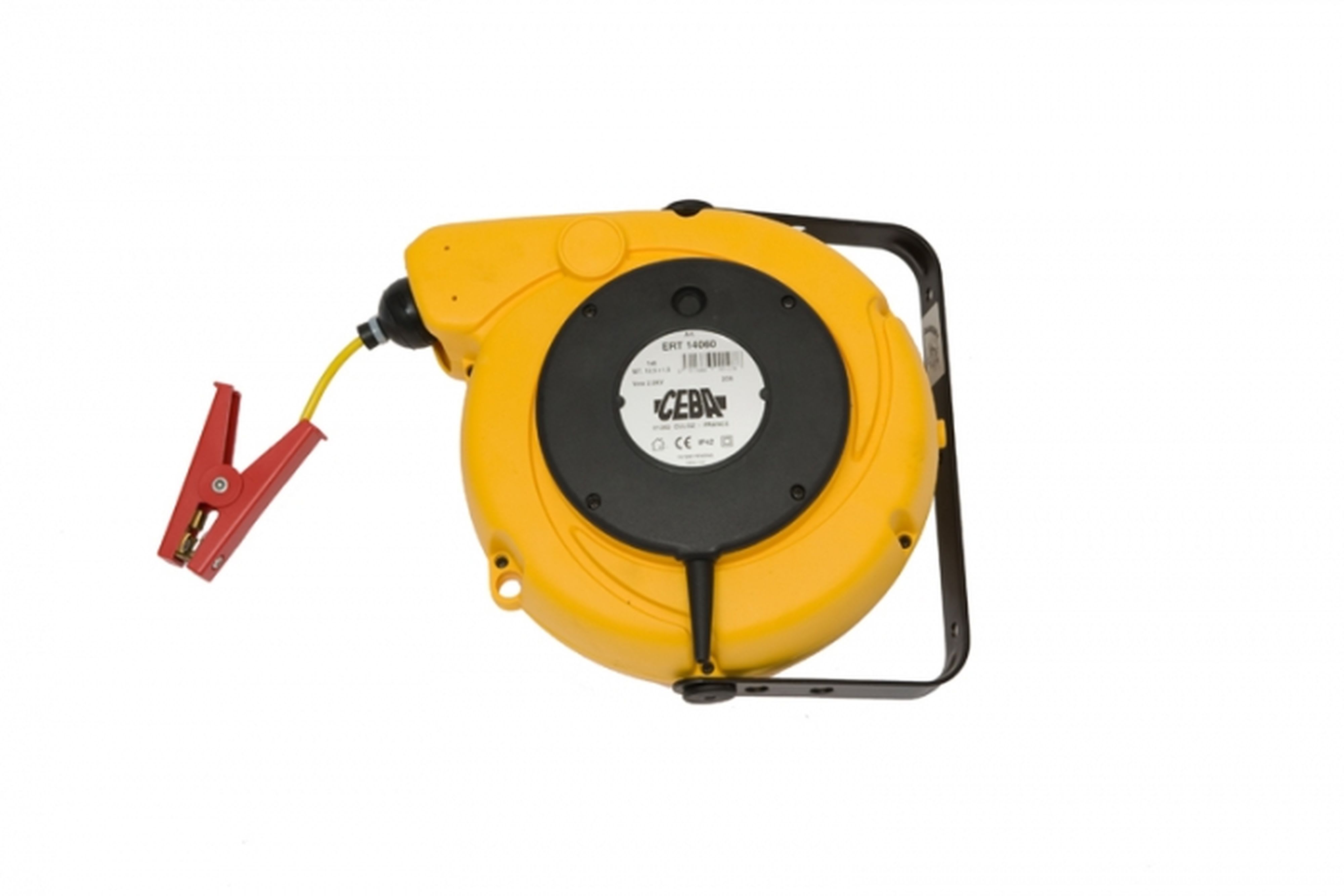 CEBA - Enrouleur à rappel automatique mise à la terre avec 15m de câble H05VVF 1x6