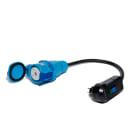 CEBA - Fiche disjoncteur différentielle 30mA NF 16A 250V - femelle DS1 - 0,5m H07