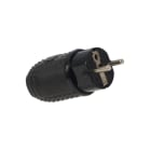 CEBA - Fiche mâle 16A 250V 2P+T NF+ SCHUKO - caoutchouc - pour câble 3G1,5 et 3G2,5
