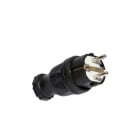 CEBA - Fiche mâle 16A 250V 2P+T NF+ SCHUKO - caoutchouc - pour câble 3G1,5 et 3G2,5