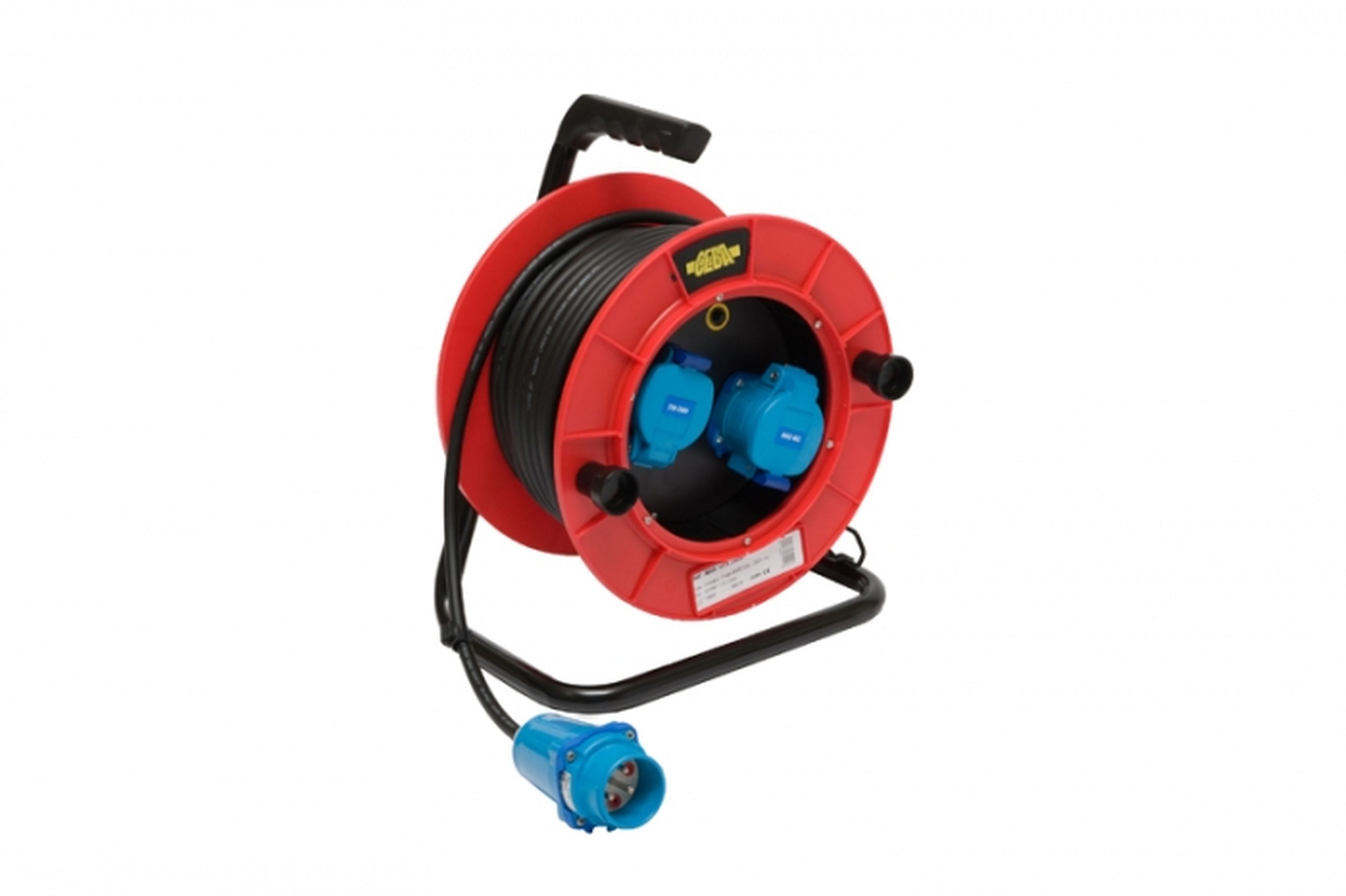 CEBA - Enrouleur avec 2 prises Maréchal DS1 AO13 30A IP55 - 50m de câble HO7RNF 3G2,5