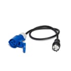 CEBA - Adaptateur P17 pour branchement standard français - femelle P17 - Fiche NF 16A