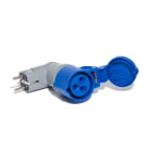 CEBA - Adaptateur P17 pour branchement standard français - femelle P17 - Fiche NF 16A