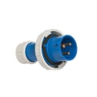 CEBA - Fiche mâle 250V - 2P+T - 16A - norme CEE 17 - caoutchouc dur - IP67