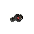 CEBA - Fiche mâle noire 250V - 2P+T - 16A - norme CEE 17