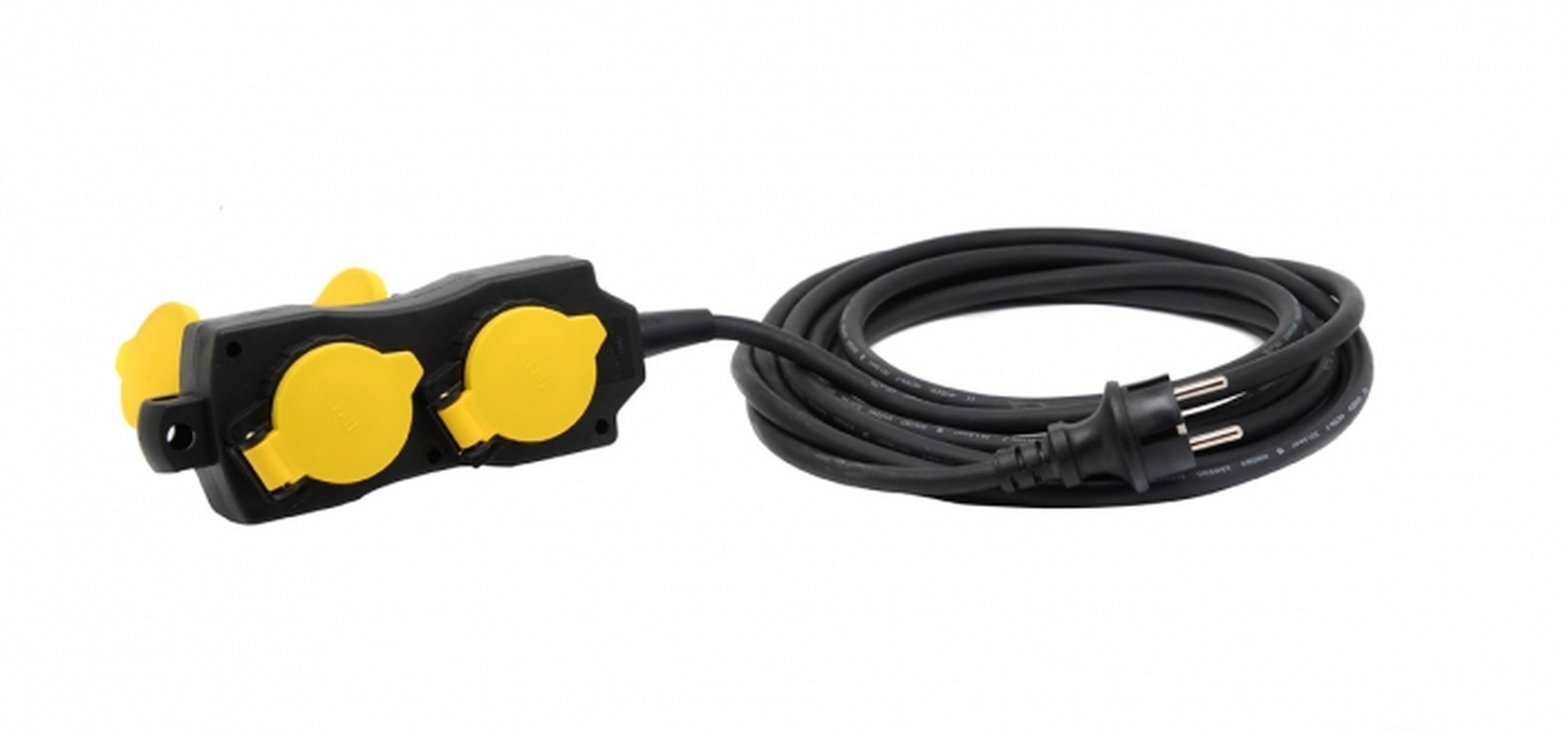 CEBA - Prolongateur PRO 4 sorties à clapet polypropylène 16A 250V - 2m H07RNF 3G1,5