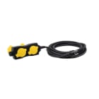 CEBA - Prolongateur PRO 4 sorties à clapet polypropylène 16A 250V - 10m H07RNF 3G1,5