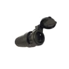 CEBA - Prise mobile 16A 250V 2P+T NF - caoutchouc - pour câble 3G1,5 et 3G2,5 - IP44