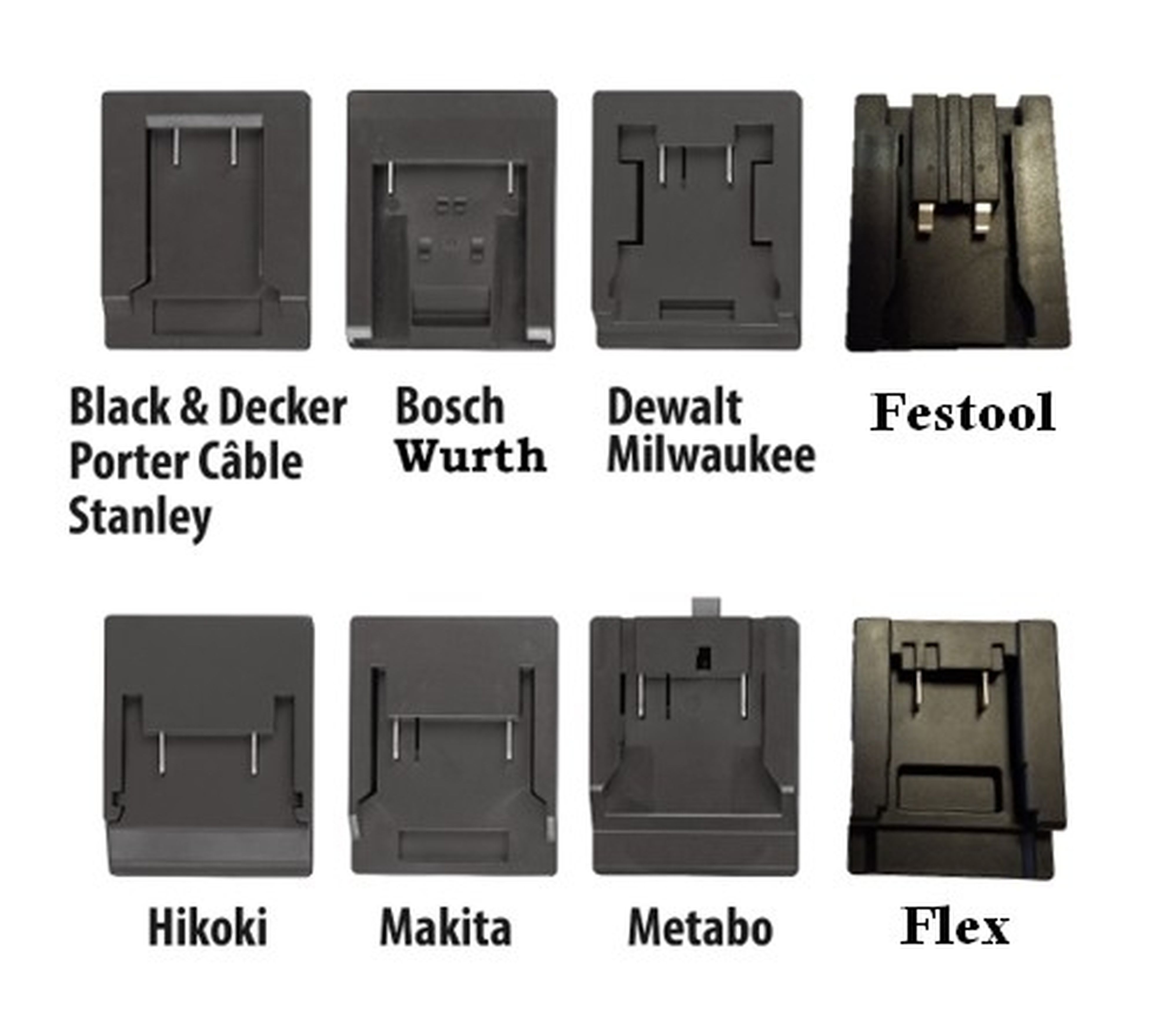 CEBA - Lot adaptateurs pour projecteur de chantier led multi-batterie 18V PMB45-PMBH65