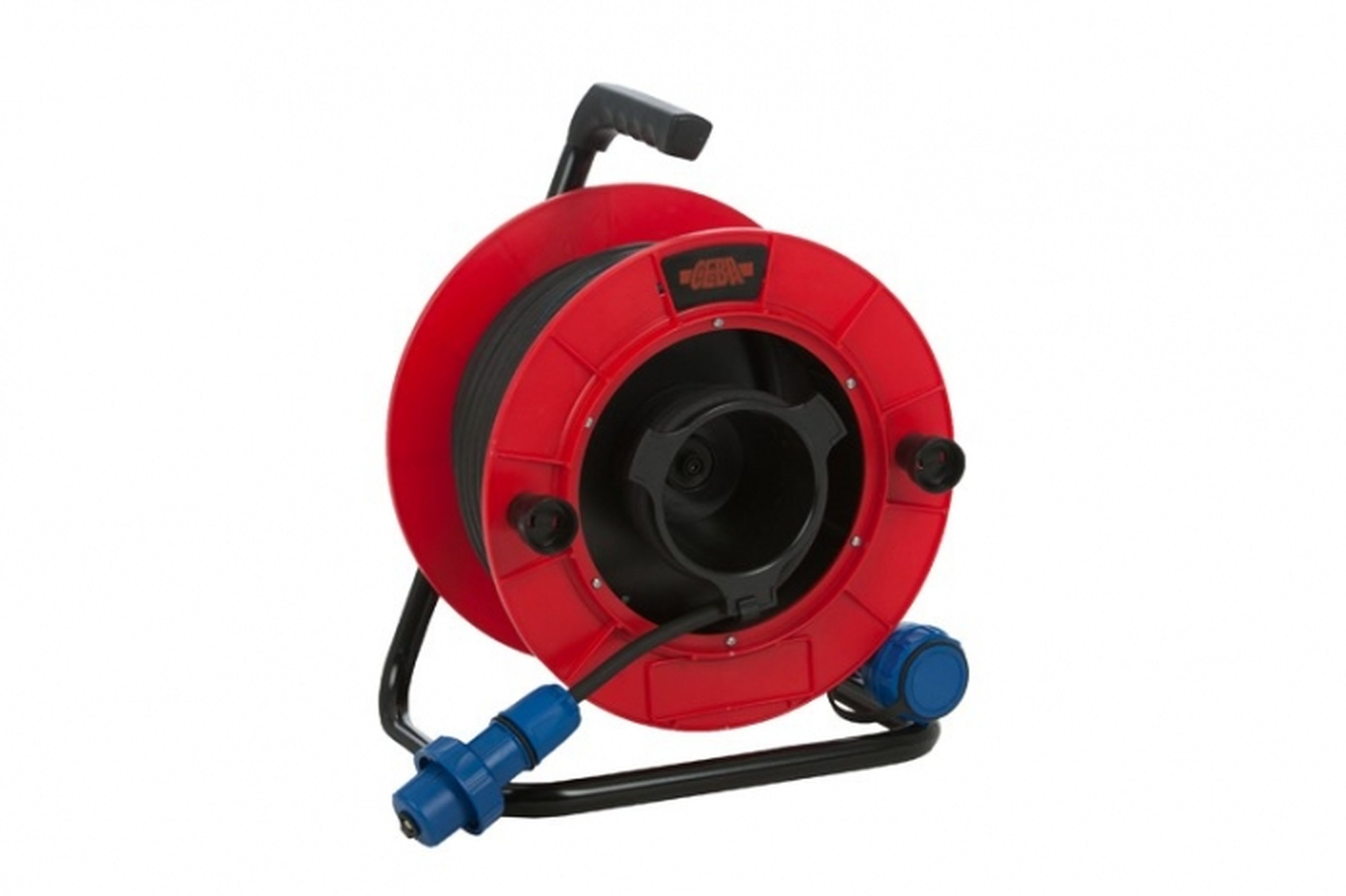 CEBA - Enrouleur électrique 2 prises à clapet NF IP66 - 25m HO7RNF 3G2,5
