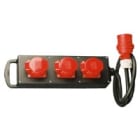 CEBA - Bloc de distribution à 3 prises à clapet 415V P17 - 2m H07RNF 4G4