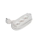 CEBA - Bloc 3 prises domestique blanc - 1,5m de câble HO5VVF 3G1 - IP20