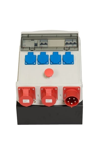 CEBA - Coffret de chantier avec protection différentielle 30mA - 40A - 415V - 4 socles