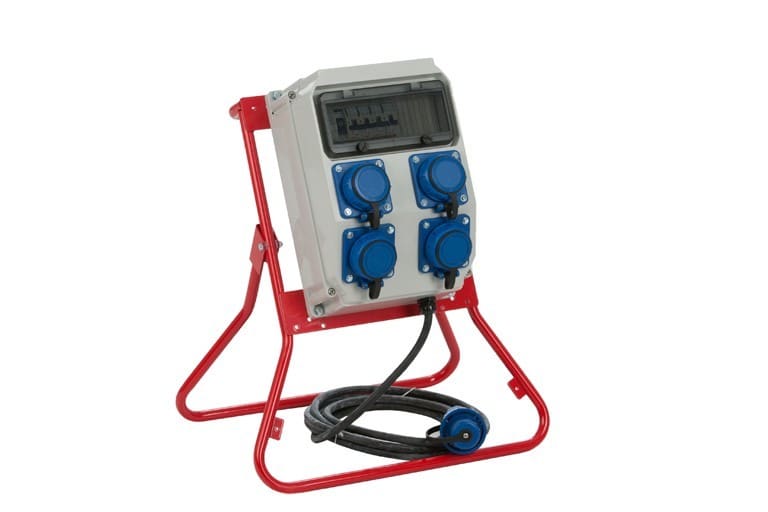 CEBA - Coffret de chantier 4 prises NF IP66 250V - arrêt d'urgence - 2m H07RNF 3G2,5