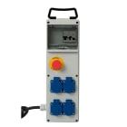 CEBA - Coffret de chantier 4 prises NF 250V - arrêt d'urgence  - 2m H07RNF 3G2,5
