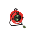 CEBA - Enrouleur avec prises P17 - 200 Hz - 4 broches HF - 20m de câble HO7RNF 4G2,5