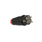 CEBA - Fiche mâle 16A 250V 2P+T NF+ SCHUKO - caoutchouc - pour câble 3G1,5 et 3G2,5