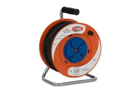 CEBA - Enrouleur électrique 4 prises - 25m de câble HO7RNF 3G1,5