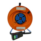 CEBA - Enrouleur électrique 4 prises - 25m de câble HO7RNF 3G2,5 + différentiel 30mA