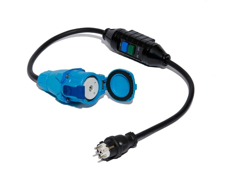 CEBA - Fiche NF + différentiel 30mA + prise mobile DS1 - 2x0,5m H07RNF 3G2,5