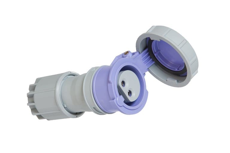 CEBA - Prise mobile 24V - 2P - 16A - P17 - IP67 - Norme CEE 17