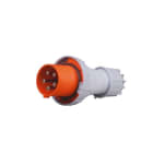 CEBA - Fiche mâle 415V - 3P+T + PILOT - 125A - norme CEE17 - caoutchouc dur - IP67