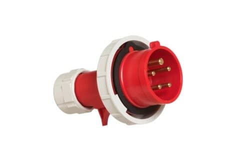 CEBA - Fiche mâle 415V - 3P+N+T - 16A - norme CEE 17 - caoutchouc dur - IP67