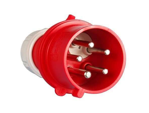 CEBA - Fiche mâle 415V - 3P+N+T - 32A - avec inverseur de phase - CEE17- IP44