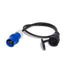 CEBA - Adaptateur fiche P17 pour branchement standard français femelle NF 16A 1m 3G1,5