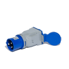 CEBA - Adaptateur fiche P17 pour branchement standard français femelle NF 16A