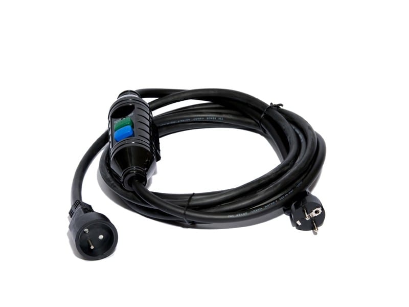 CEBA - Prolongateur muni d'un module différentiel 30mA 16A 250V - 5m H07RNF 3G1,5