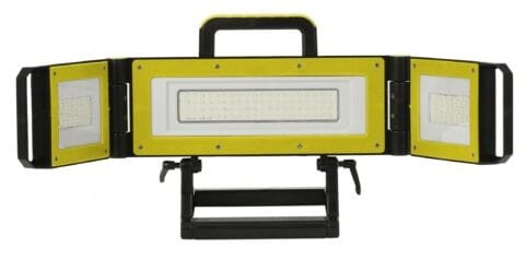 CEBA - Projecteur portable LED 80W multi-positions jaune - 5m de câble H07RNF 3G1,5